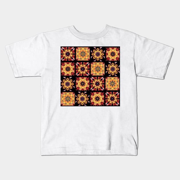 Mandala Patchwork Kids T-Shirt by DANAROPER